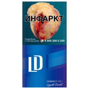 Сигареты с/ф LD COMPACT 100s BLUE MT 