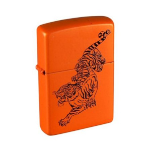 Зажигалка бензиновая под Zippo "Тигр" цветная