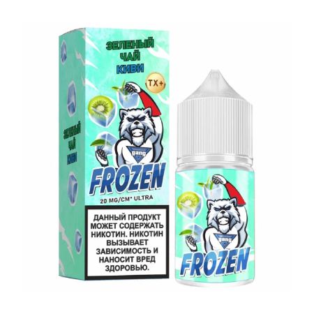 Жидкость GANG FROZEN Medium SALT - Зеленый Чай с Киви
