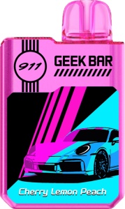 Одноразовый Pod Geek Bar 911 - Вишня Лимон Персик