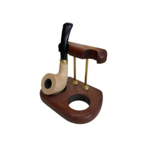 Трубка курительная Anton 003 орех светлая изогнутая (чаша цилиндр)