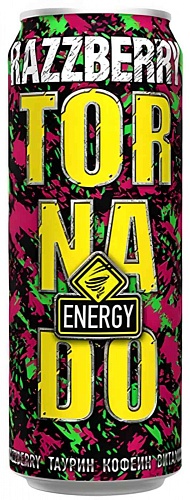 Энерг.напиток TORNADO Energy Razzberry 0.45л ж/б